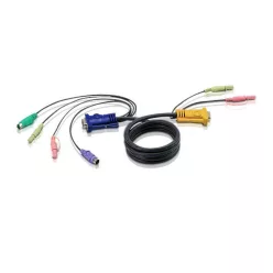ATEN PS/2 KVM Cable with 3 in 1 SPHD and Audio 5m Black