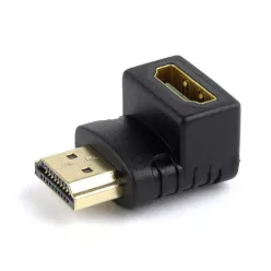   Gembird A-HDMI90-FML HDMI right angle adapter 90° downwards Black