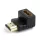 Gembird A-HDMI90-FML HDMI right angle adapter 90° downwards Black