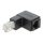 DeLock Adapter RJ45 plug downwards angled > RJ45 jack Cat.6 UTP