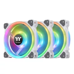   Thermaltake Riing Trio 12 RGB Radiator Fan White TT Premium Edition (3-Fan Pack)