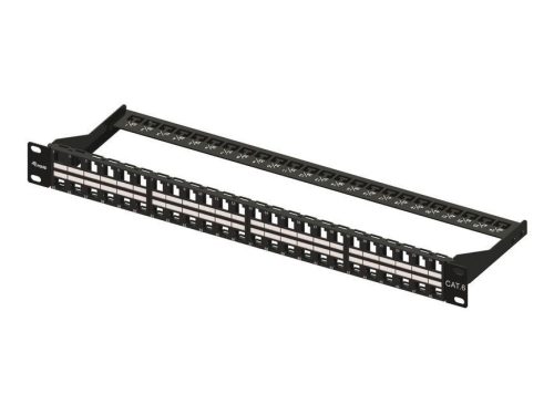 EQuip 48-port Patch Panel 1U Black