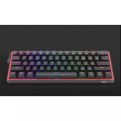   Redragon Fizz Pro black, wired&2.4G&BT Mechanical Keyboard, RGB, brown switch Black HU