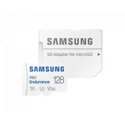   Samsung 128GB microSDXC Class10  U3 V30 PRO Endurance + adapterrel