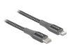 DeLock Data and Charging Cable USB Type-C to Lightning for iPhone iPad and iPod MFi 1m Grey