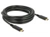 DeLock USB 2.0 cable Type-C to Type-C 4m PD 5 A E-Marker Black