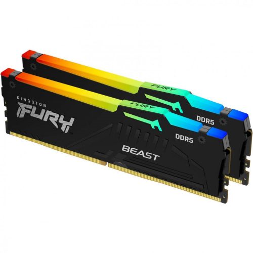 Kingston 16GB DDR5 5600MHz Kit(2x8GB) Fury Beast RGB Black