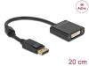 DeLock Displayport 1.2 male > DVI-I (Dual Link) (24+5) female 4K Active Adapter Black