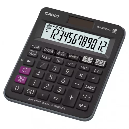 Casio MJ-120D Plus Asztali számológép Black