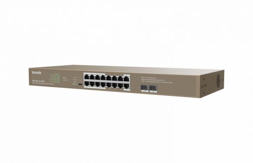 Tenda TEG1118P-16-250W 16-port 16GE+2SFP Ethernet Switch With 16-Port PoE Switch