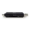 ACT USB-C/USB-A for SD/micro SD Card Reader Black