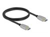 DeLock DisplayPort cable 10K 60 Hz 54 Gbps metal housing 1m Black