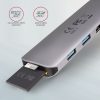 AXAGON HMC-5 Superspeed USB-C Speedster 5H HUB Silver