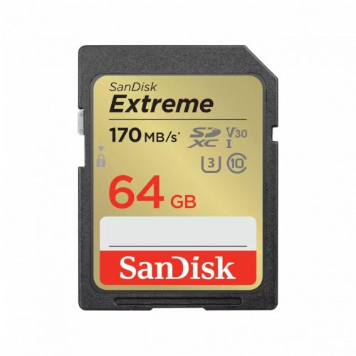 Sandisk 64GB SDXC Extreme Class 10 U3 UHS-I V30