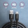 AXAGON BUCM-AM15AB HQ USB-C <> USB-A Cabel 1,5m Black