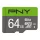 PNY 64GB microSDXC Elite Class 10 UHS-I + adapterrel