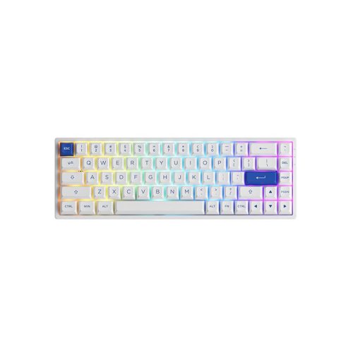 Akko 3068B CS Jelly Pink Wireless RGB Keyboard White/Blue UK