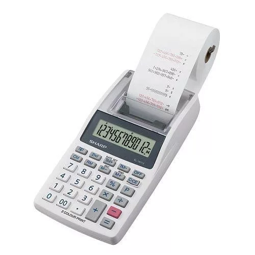 Sharp EL-1611V Asztali szalagos számológép White