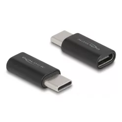   DeLock Adapter SuperSpeed USB 10 Gbps (USB 3.2 Gen 2) USB Type-C male to female port saver Black