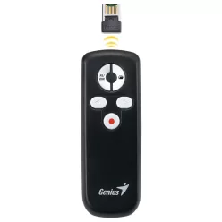Genius 100 Smart Wireless Presenter Red Laser Black