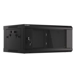 Lanberg 19" 4U Falra szerelhető Rackszekrény Black