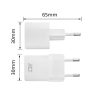 ACT AC2120 Compact USB-C Charger 20W with Power Delivery White