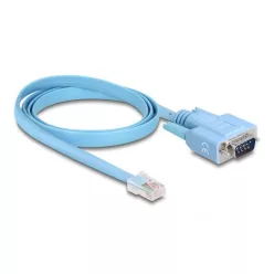 DeLock RS-232 DB9 Adapter 1 x RS-232 RJ45 1m Blue