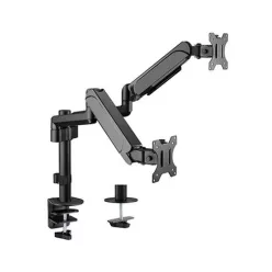   Gembird MA-DA2P-01 Adjustable Desk 2-Display Mounting Arm 17”-32” Black