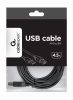 Gembird CCP-USB2-AMBM-15 USB 2.0 A-plug B-plug 15ft cable 4,5m Black