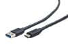 Gembird CCP-USB3-AMCM-0.1M USB 3.0 AM to Type-C cable 0,1m Black