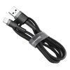 Baseus Cafule lightning Cable 2,4A 0,5m Black/Grey