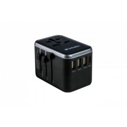   Verbatim Universal Travel Adapter UTA-04 Plug with USB-C PD & QC, USB-C & 3 USB-A ports