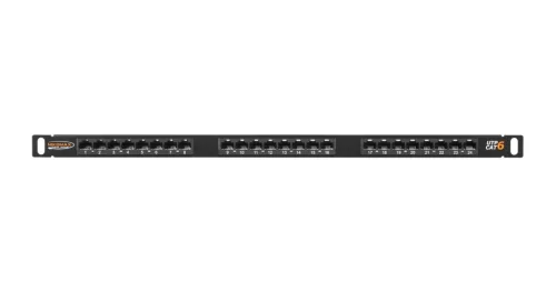 NIKOMAX 24-port Patch Panel 0,5U Black