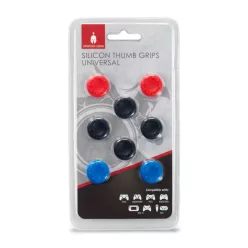   Spartan Gear Silicon Thumb Grips Universal (8pcs - colour: 4pcs Black, 2pcs Red, 2pcs Blue)