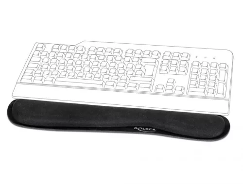 DeLock Wrist Rest for Keybord / Laptop Black