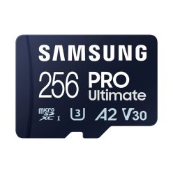   Samsung 256GB microSDXC Pro Ultimate Class10 U3 A2 V30 + adapterrel