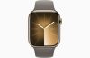 Apple Watch S9 Cellular 45mm Gold Stainless Steel Case with Clay Sport Band S/M