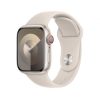 Apple Watch S9 Cellular 45mm Starlight Alu Case with Starlight Sport Band S/M