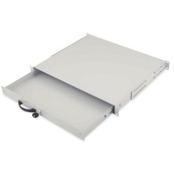   Digitus 1U lockable drawer with handle 44x481x400mm Grey (RAL 7035)