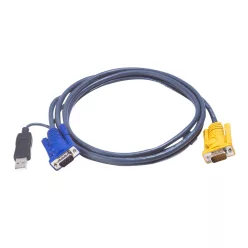   ATEN 2L-5205UP 5M USB KVM Cable with 3 in 1 SPHD and built-in PS/2 to USB converter