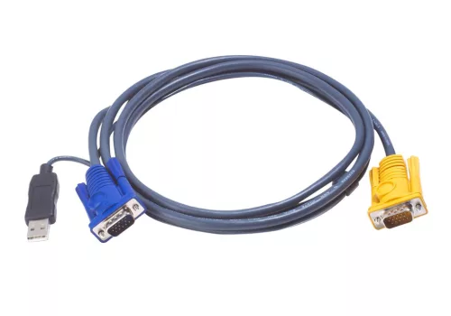 ATEN 2L-5205UP 5M USB KVM Cable with 3 in 1 SPHD and built-in PS/2 to USB converter