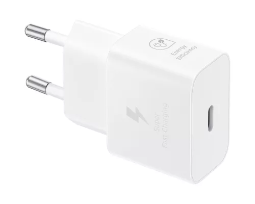 Samsung 25W PD Power Adapter with USB-C cable White