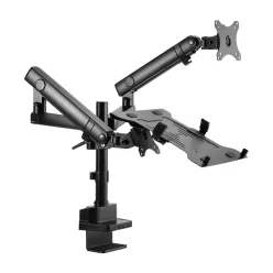   Gembird MA-DA3-02 Desk mounted adjustable monitor arm with notebook tray (full-motion) 17"-32" Black