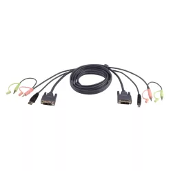 ATEN USB DVI-D Single Link KVM Cable 1,8m Black