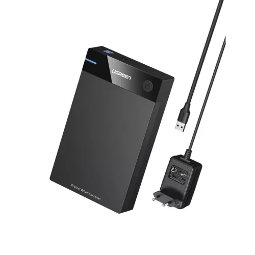 UGREEN External Hard Drive Enclosure for 3,5" SATA Black