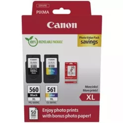  Canon PG-560 XL + CL-561 XL Multipack tintapatron + Photo Paper Value Pack