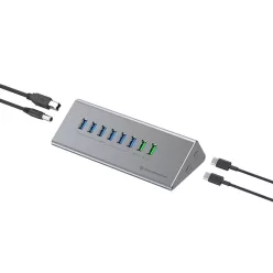 Conceptronic  HUBBIES17G 10-Port USB3.2 Gen 2 Hub Grey