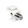 Logilink TV/SAT keystone coupler F-Type/F to F-Type/F White