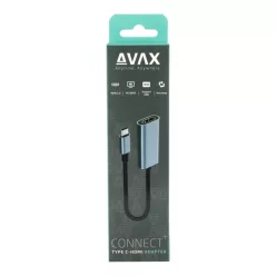 Avax AD603 CONNECT+ Type C HDMI 4K/60Hz adapter alumínium