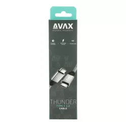 Avax CB901 THUNDER 3.2 Type-C Cable 1m Grey